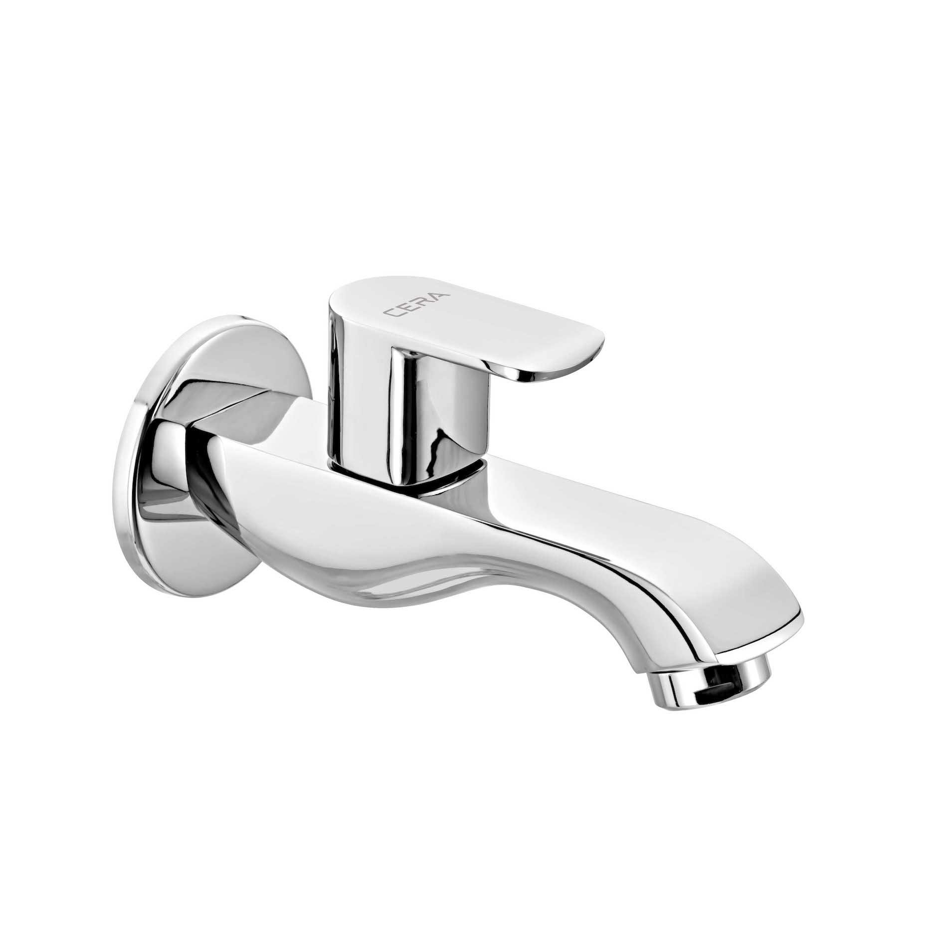 Chromo Bib cock with wall flange and aerator