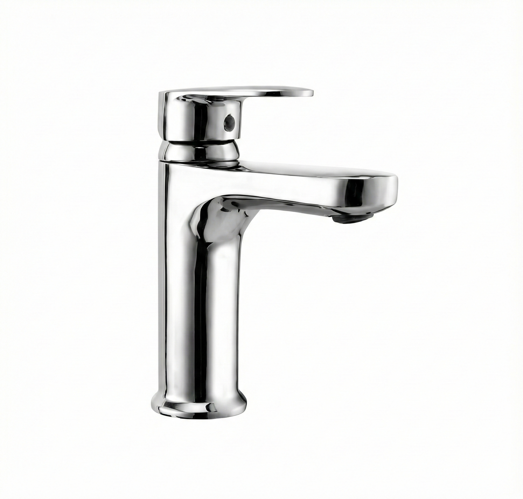 Thistle Single Lever Basin Mixer with Braided Hoses